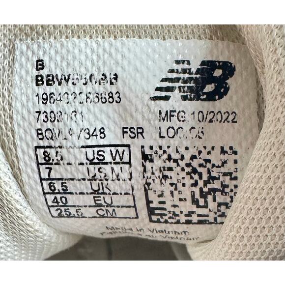 New Balance 550 M 7 / 8.5 W White Gray BBW550BB # 275 main image 5